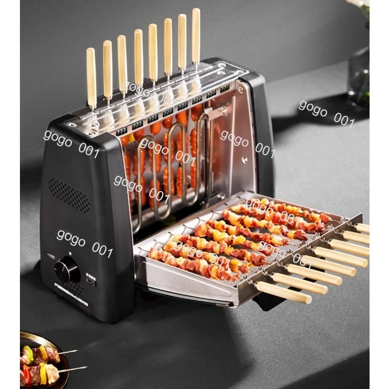 Multi-Function Electric Kebab Grill with Automatic Rotating Skewers, Temperature Control & Easy Clean Design for Indoor Home Use