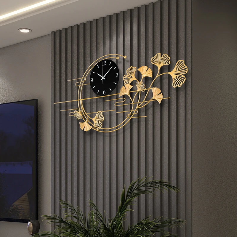 Creative Home Office Modern Wall Clock For Living Room Decoration Silent Non-Ticking Backlight Bedroom Luxury Design