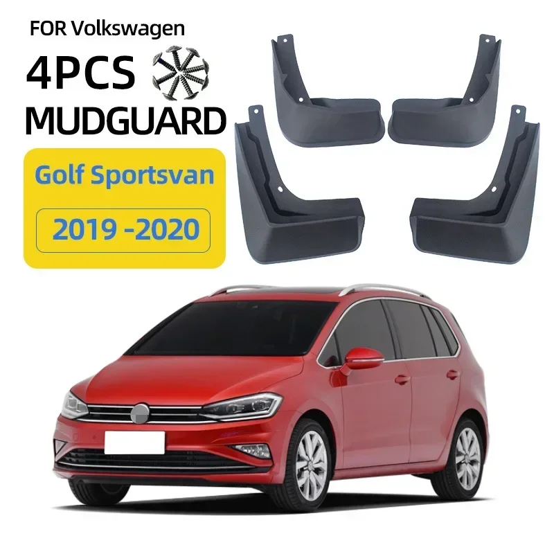 Mudflaps Fender For VW Volkswagen Golf Sportsvan 2019-2020,Mud Flaps, Splash Guards, Front and Rear Wheels Fender,Accessories