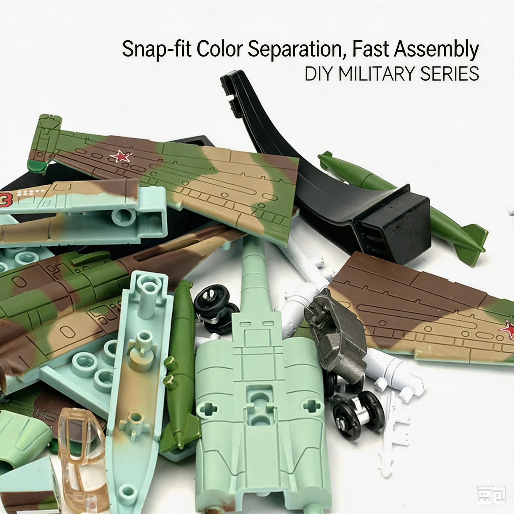 1/72 Su‑25 Frogfoot Support Attack Aircraft, Snap‑together Pre‑painted Assembly Model Toy