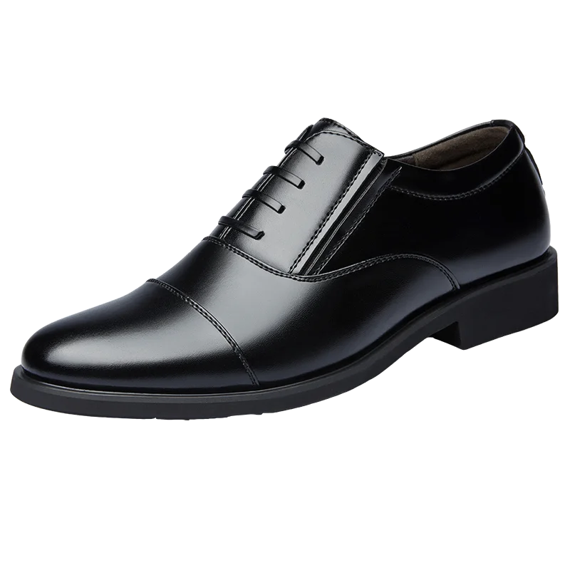 

Business Men's leather Shoes Fashion new formal shoe Black round toe work shoes Versatile comfortable Male flats Zapatos Homme
