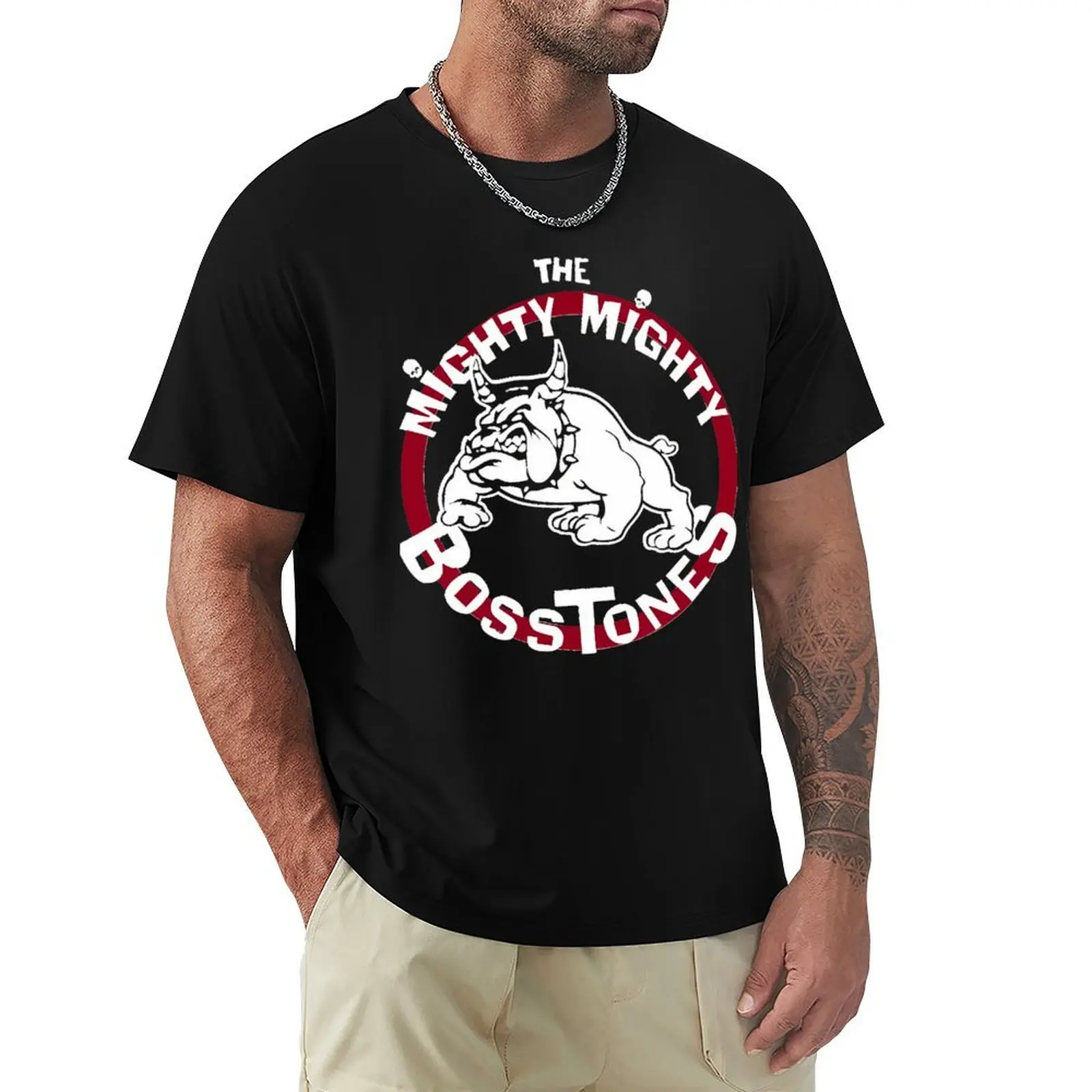 Винтажная футболка с логотипом The Mighty Mighty Bosstones, универсальная праздничная футболка.