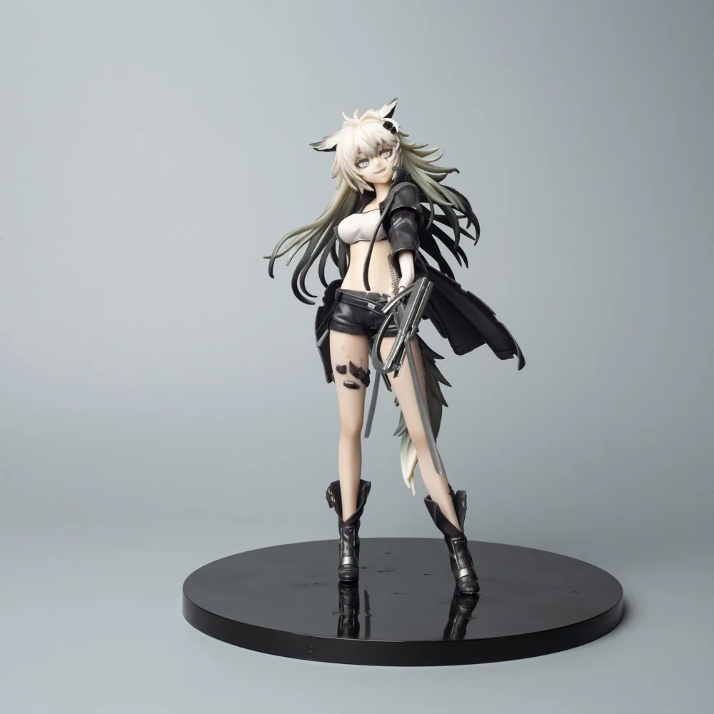 24cm Arknights Anime Game Girl Figure Lappland Elite 2 Stand Posture Pvc Handmade Collection Model Desktop Decoration Toy Gift