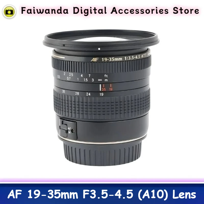95% novo genuíno para tamron af 19-35mm F3.5-4.5 (a10) lente para canon ef para nikon f montagem APS-C câmera dslr