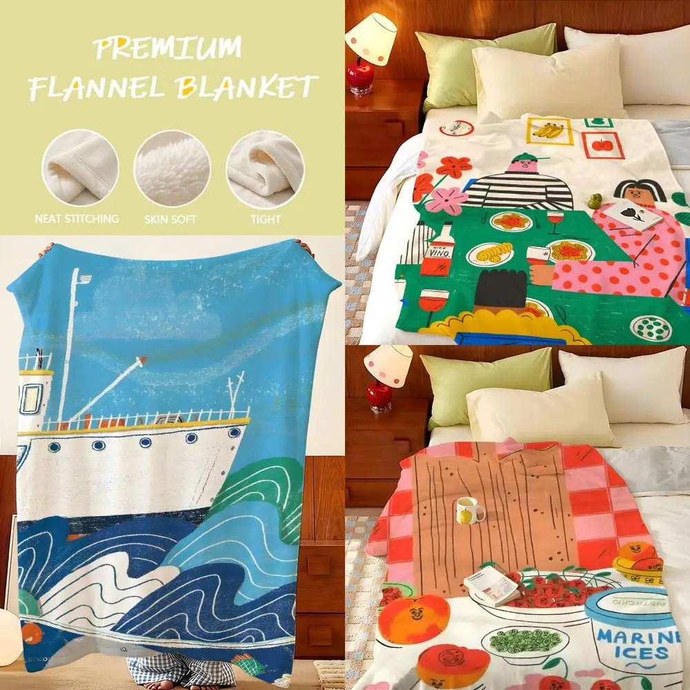 Artist T-tesssmith R-roberts Throw Flannel Throw Blanket, Lightweight Cozy, Durable Washable cute Cool