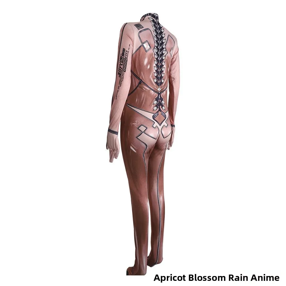 جديد loween المعادن الميكانيكية البدلة 3D الطباعة الرقمية ستار بليد عشية تأثيري بذلة المرأة Faion المرحلة زي
