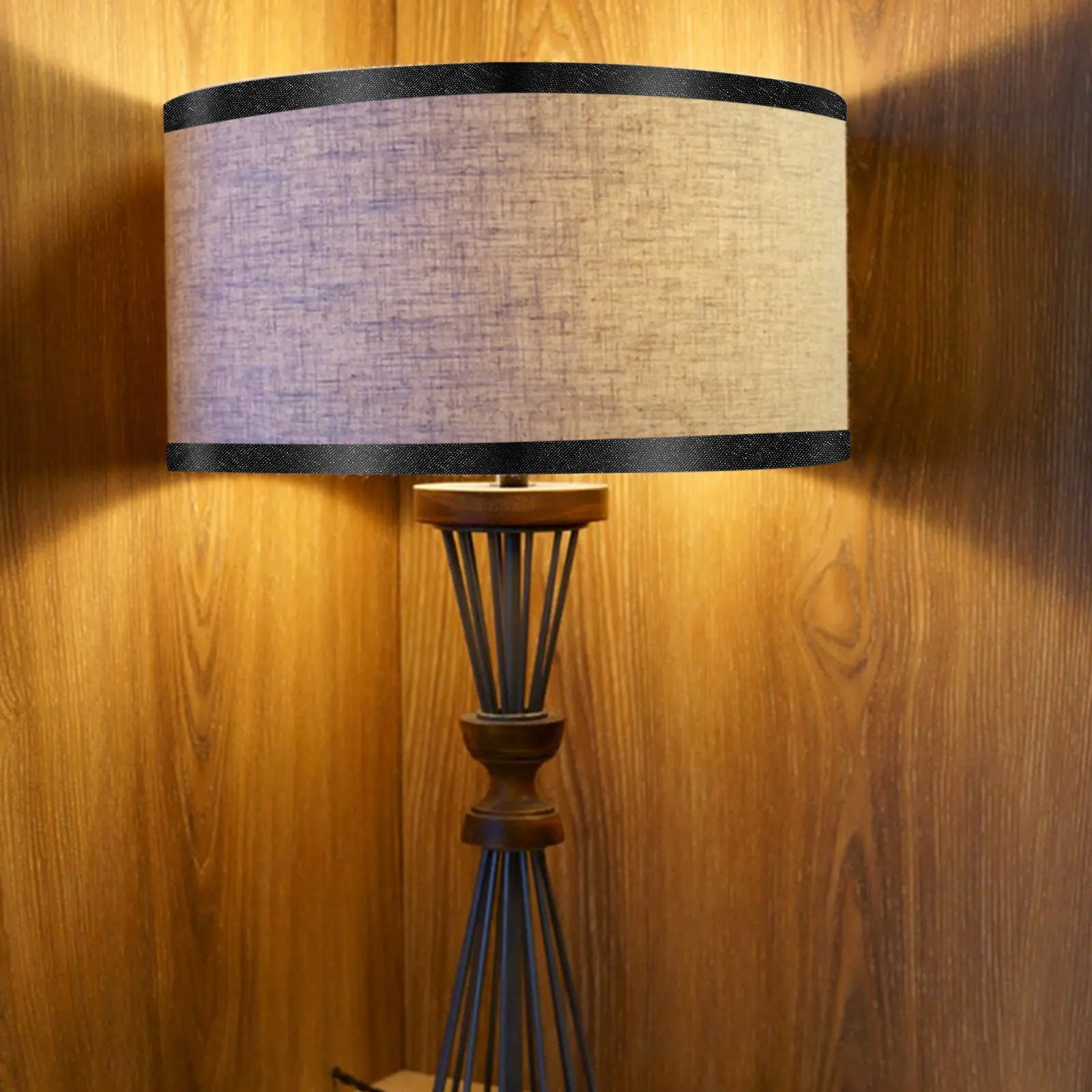 Fabric Lamp Shade Edging Strip Self Adhesive Easy Apply Edge Protector for Round Drum Table Desk Floor Ceiling Lamps Polished