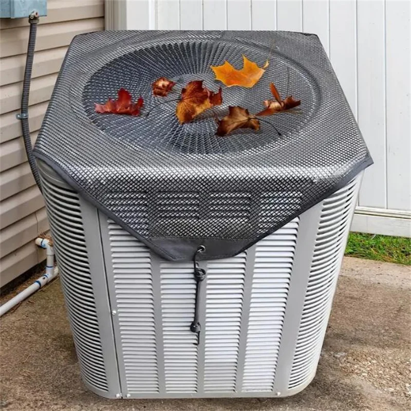 Outdoor A/C Unit Mesh Cover For Outside Air Conditioner AC Compressor Condenser Keep Out Leaves Breathable Home Mesh Cover