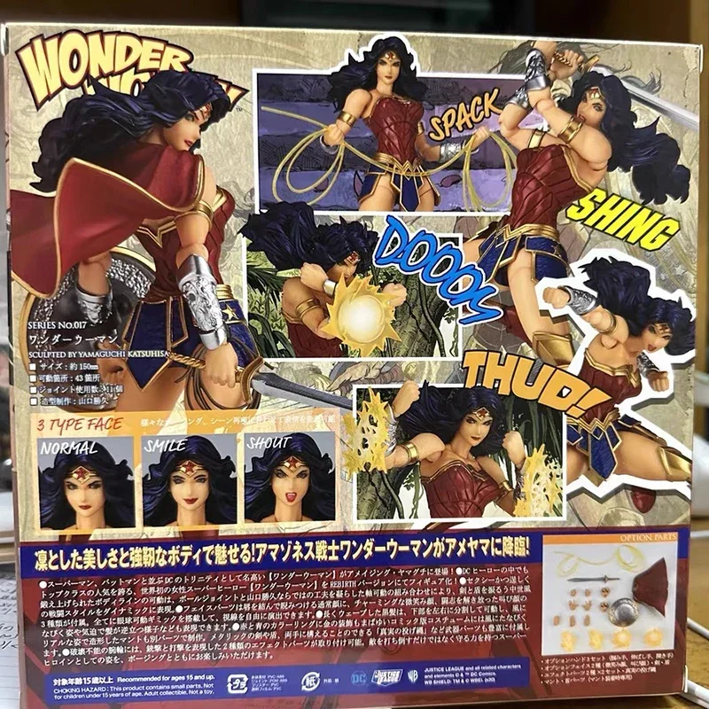 Original Movie Kaiyodo Revoltech Amazing Yamaguchi 017 Wonder Woman Pvc Action Figure Statue Collection Model Toy Gift In Stock