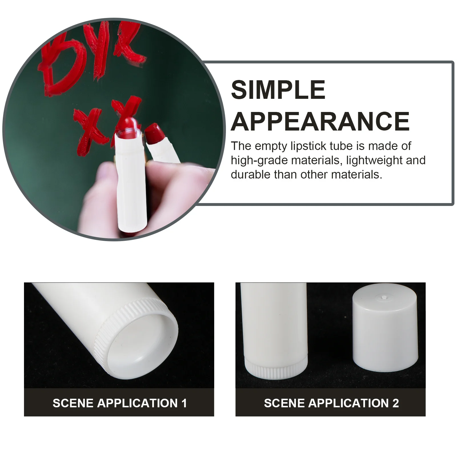 50 قطعة من حاويات أحمر الشفاه ذات الصنعة الدقيقة، تصميم عمود فريد من نوعه، أنابيب ملمع الشفاه المتينة، تخزين المكياج المحمول #1