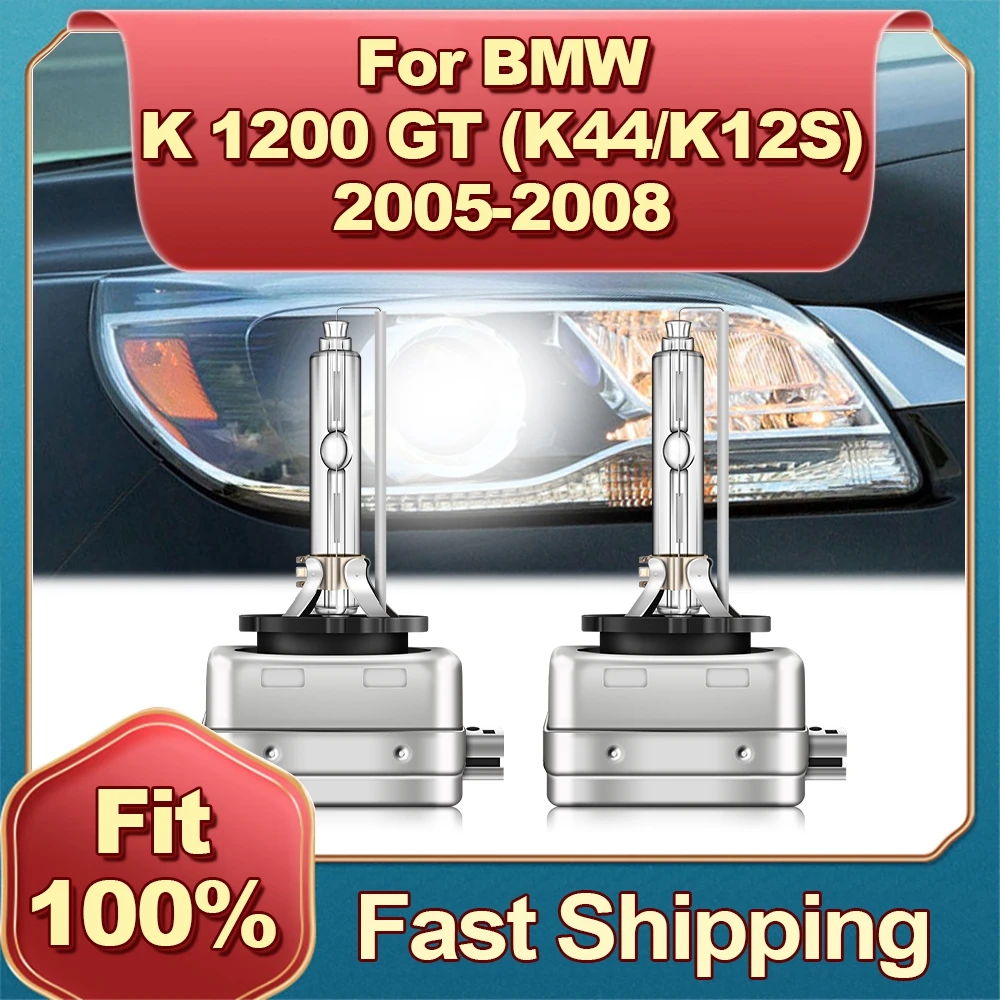 2Pcs Car Light D1R 6000K Headlight 35W Super Bright HID Xenon Lamps For BMW K 1200 GT (K44/K12S) 2005 2006 2007 2008