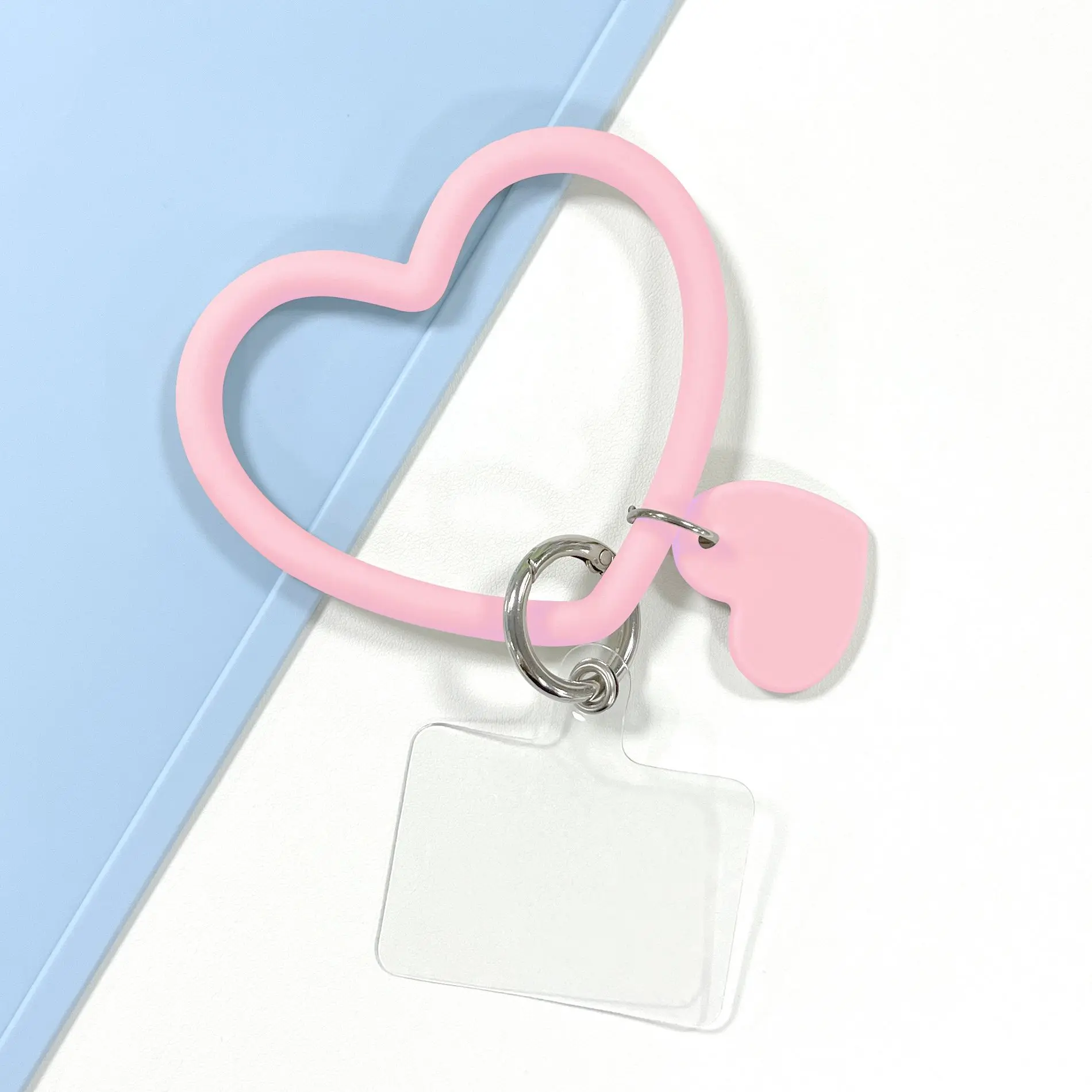 Love Keychain Mobile Phone Lanyard Mobile Phone Lanyard Anti-lost Lanyard Keychain Soft Silicone Wristband Bracelet Accessories