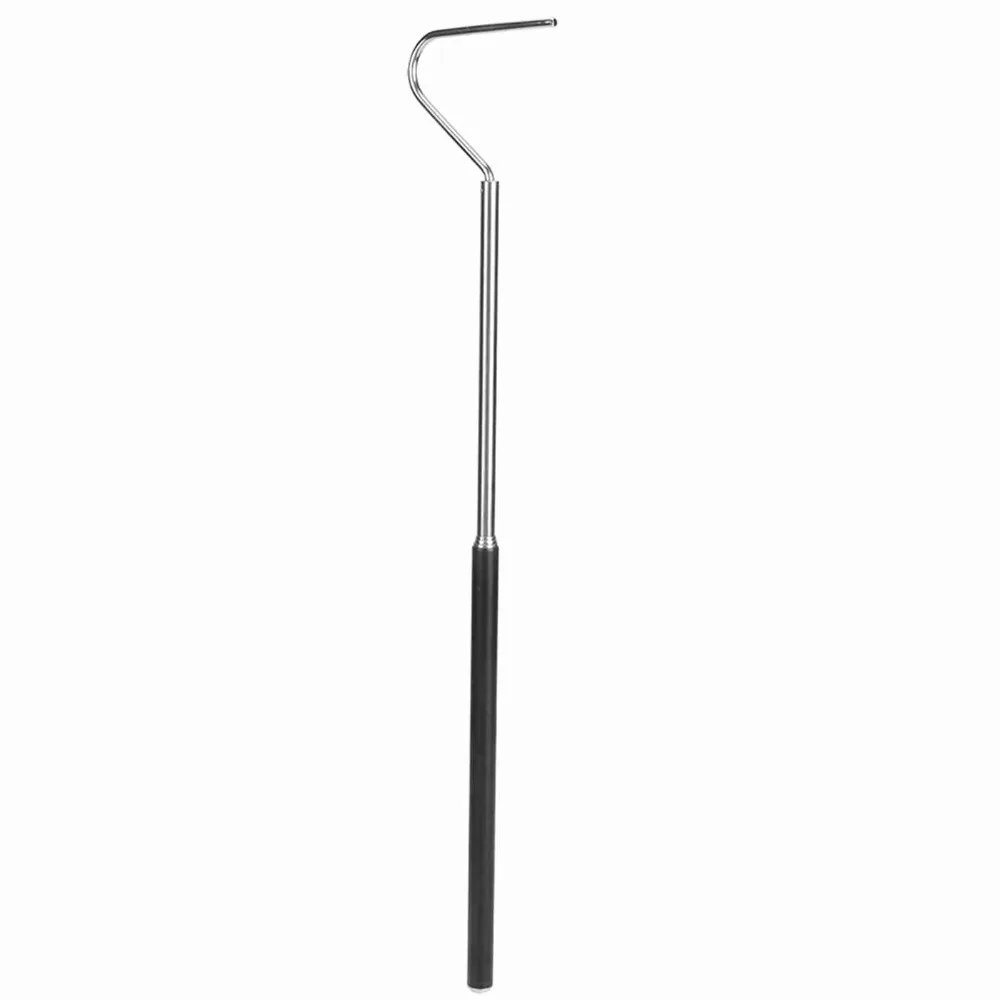 Stainless Steel Reptile Catcher Anti-Slip Handle Ergonomic Handle Extensible Catcher Telescopic Design Snake Capture Hook