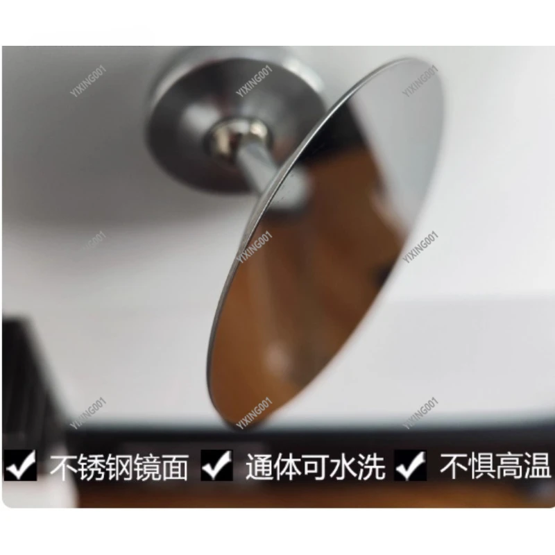 2pcs Solid Wood Magnetic Multi-Directional Rotatable Coffee Mirror Reflective Extraction Home Decorative Item