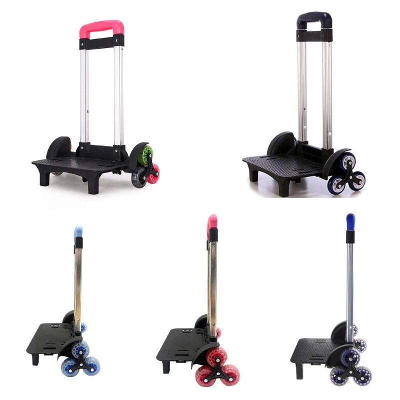 Backpack Trolley with 6 Wheels Aluminium Alloy Wheeled Hand Truck for School Bag