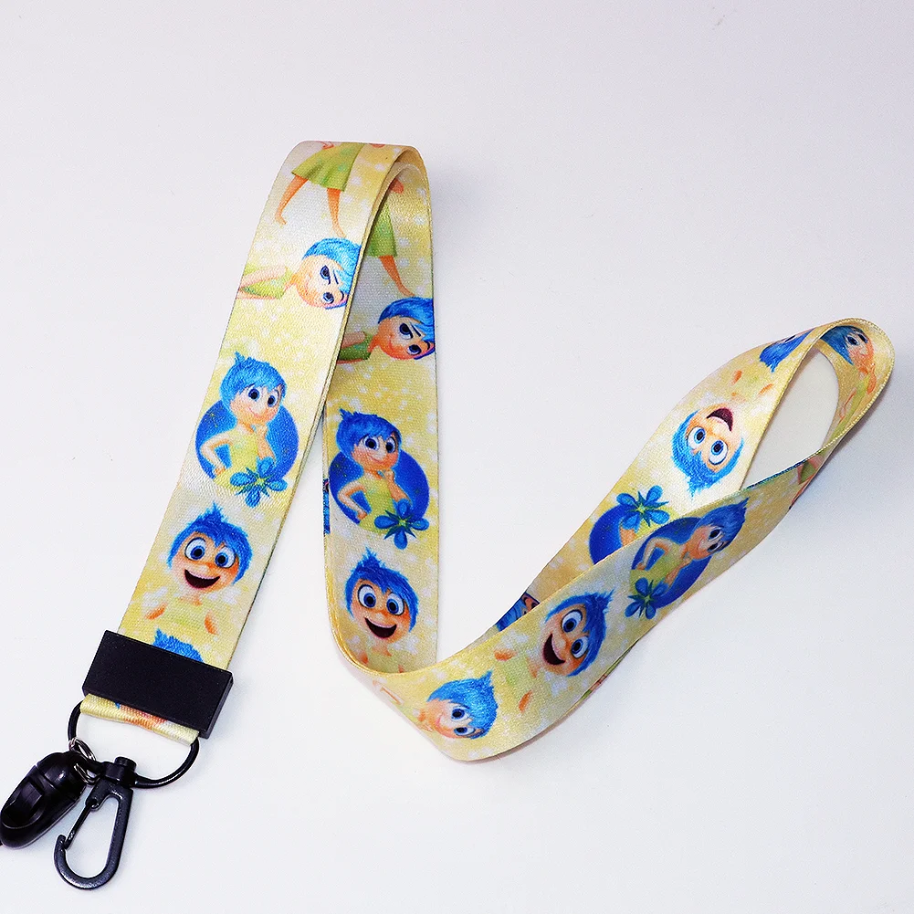 Disney ID Badge Holder Lanyards, Neck Straps, Neck Straps, Hang Rope, Chaveiros Acessórios, Presentes para Chave, Inside Out, 2, 6 pcs por lote