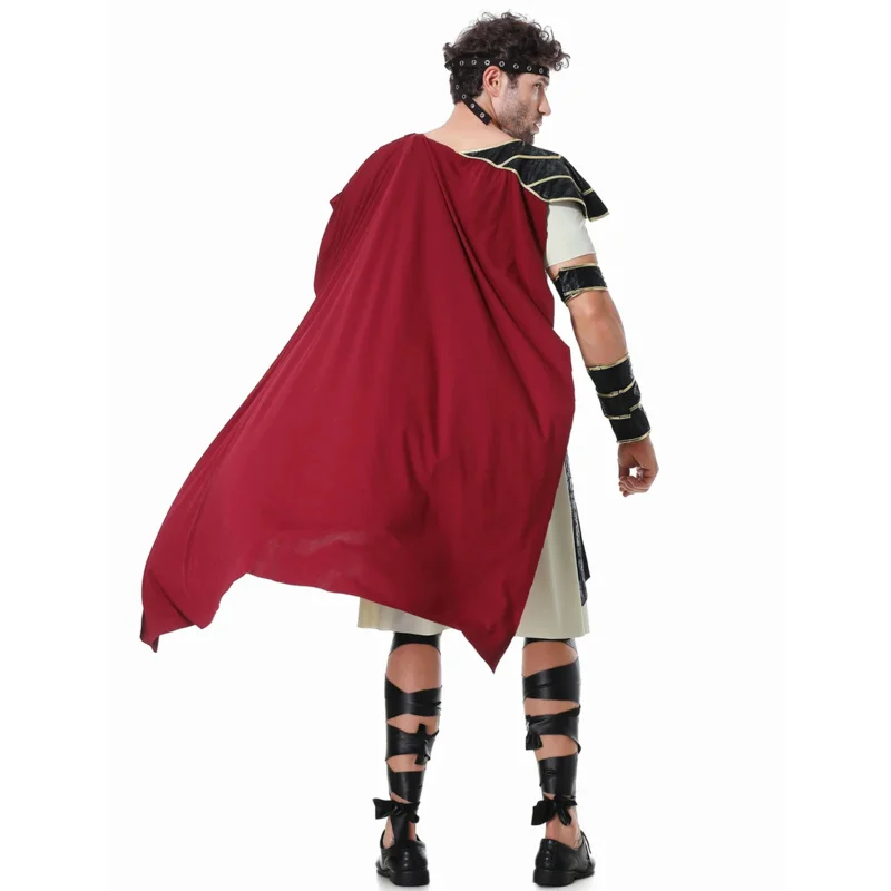 Men's Medieval Ancient Rome Spartan Warrior Costumes Sets Halloween Party Gladiator Uniforms Carnival Prince Samurai Costumes MS