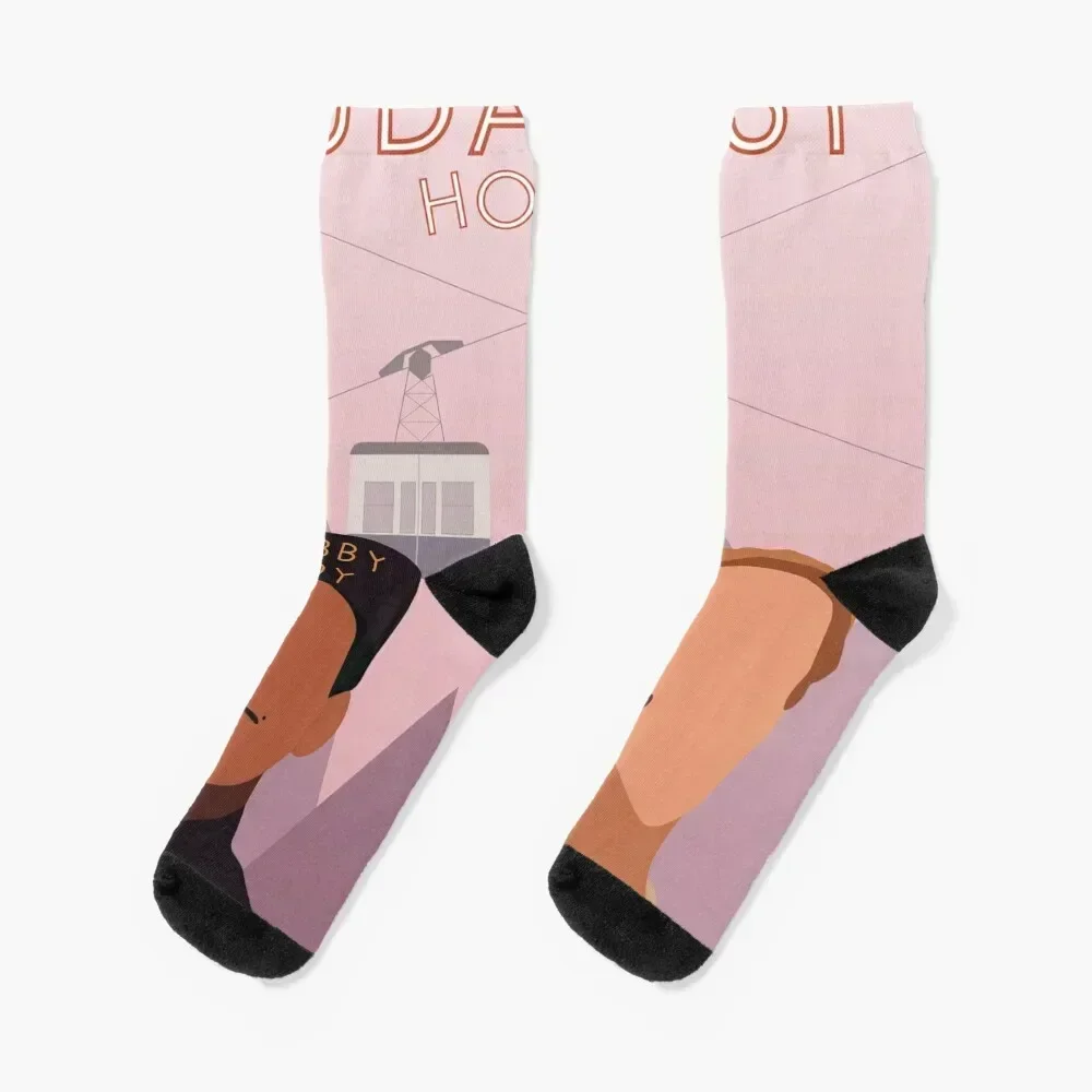 

The Grand Budapest Hotel Minimalist Movie Poster Socks set custom sports cartoon Men Socks Luxury Brand Women's