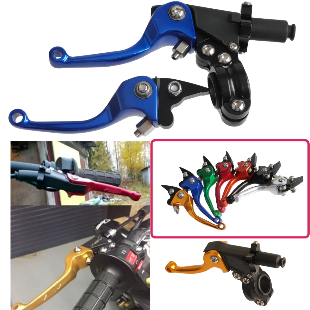 

7/8 22mm Dirt Pit Bike Kart ATV Foldable Brake Clutch Levers Drum Brake Handlebar Lever Spare Accessories
