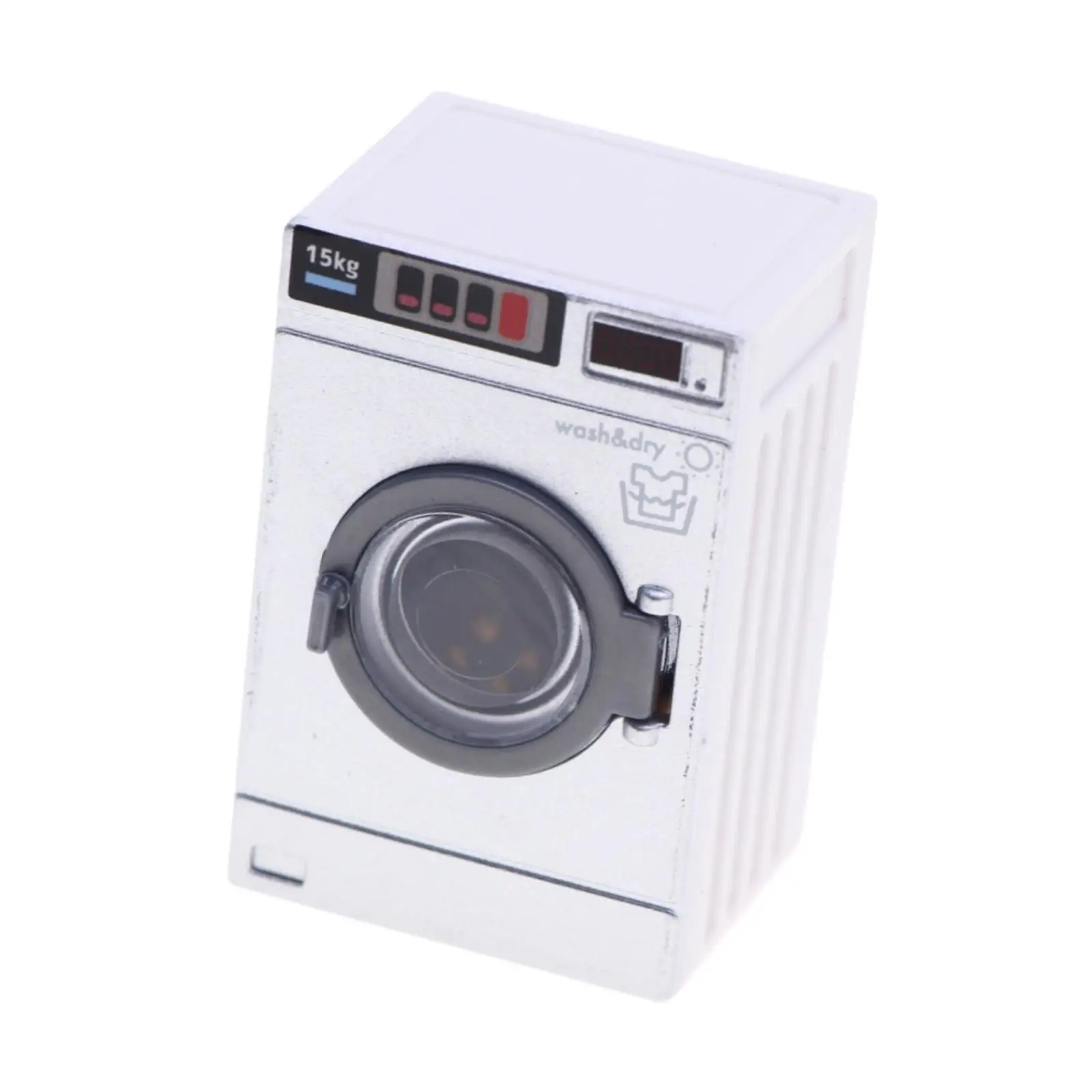 

Dollhouse Miniature Washing Machine 1/12 Scale Laundry Room Miniature Decoration Furniture Set Scene Props Simulation Washer