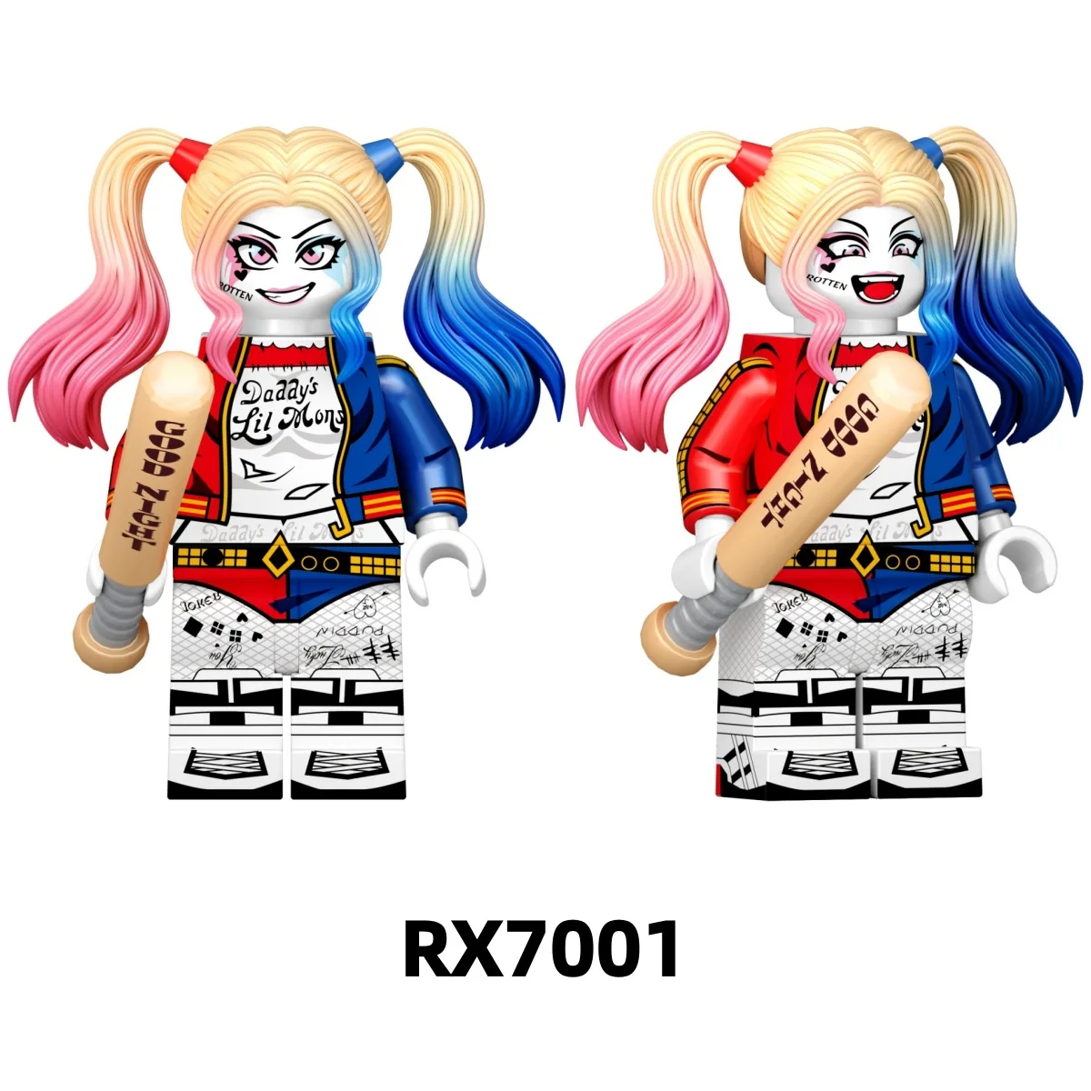 5cm Movie Figure Harley Quinn Perimeter PVC Model Assembling Building Blocks Desktop Decoration Ornaments Puzzle Gifts Toys view 5