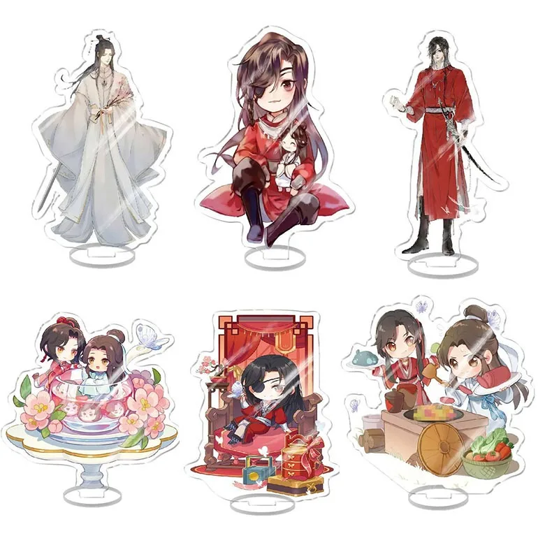 Anime Tian Guan Ci Fu Figures Acrylic Stand Xie Lian Hua Cheng Character Model Plate Keychain For Women Men Jewelry Standee 15CM