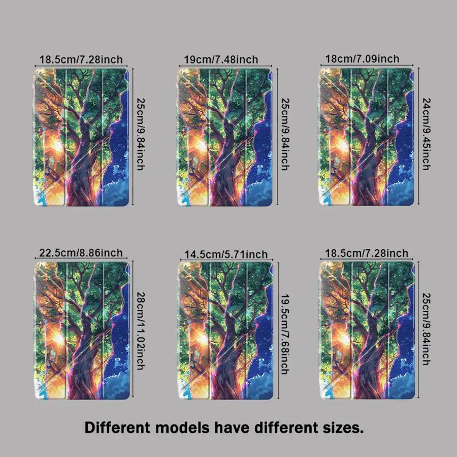 Luminous Giant Tree With Pen Slot Cover Tablet Case For iPad 9th 12th Pro M4 13 2025 2026 11th Air 8 M2 M3 3 Mini 7 6 5 10th Gen