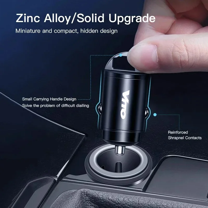 سيارة ولاعة السجائر شاحن سريع التكيف USB PD نوع-C تحويل المكونات لمرسيدس بنز W124 W203 W204 فيتو W447 W639 اكسسوارات