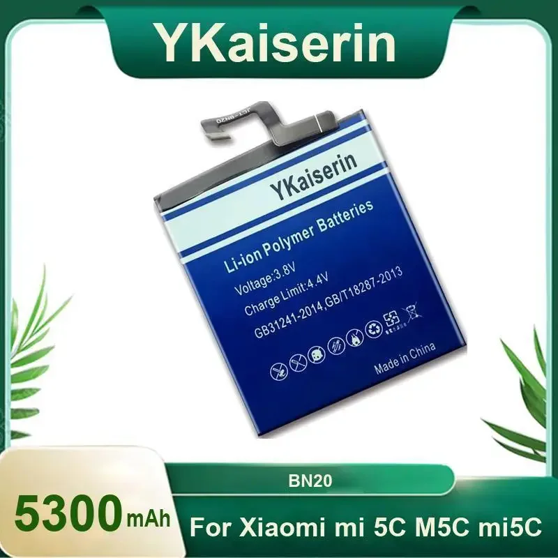 

YKaiserin BN20 5300mAh Cell Phone Batery for Xiaomi Mi 5C Mi5C Mi 5C BN-20 BN 20 Batteries for Smartphones with Tracking Number