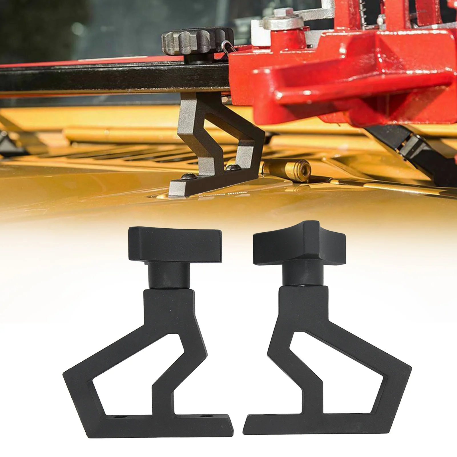 Jack mounting accessory for Jee p Wrang ler JK (2007 - 2018): Made of aluminum alloy, non-destructive installation.