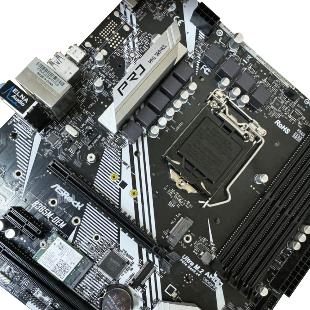 Imagem -03 - Motherboard Intel B365 Lga 1151 Ddr4 Suporte Core I58600 Core I7-9700f I5-9400f Pcie 3.0 Usb 3.1 Asrock-b365m-oem