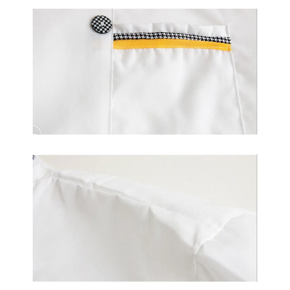 Chaqueta de Catering duradera y transpirable de manga larga, diseño Unisex para restaurante, Hotel, chaqueta de Chef de manga larga Xxxl