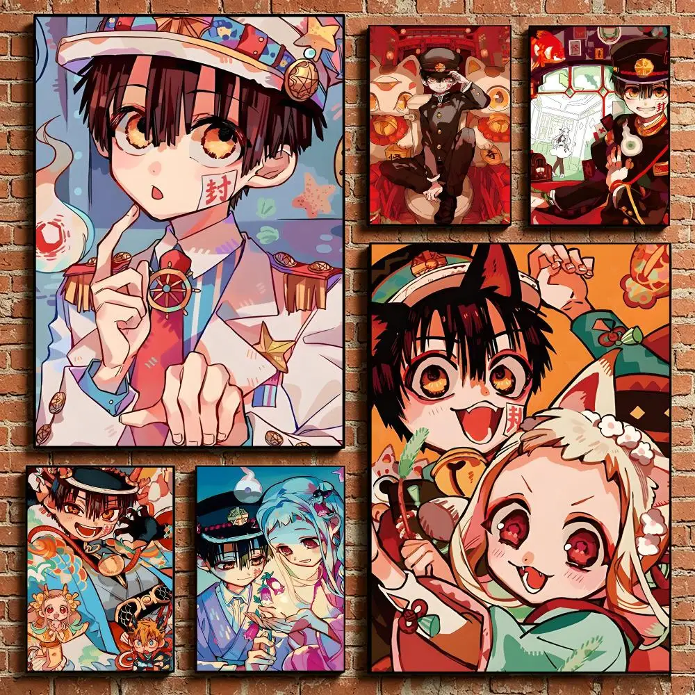 Toilet-bound Hanako-kun Poster HD Self‑Adhesive Art Print Home Wall Ornament for Clubs Cafe and Living Room Decoration