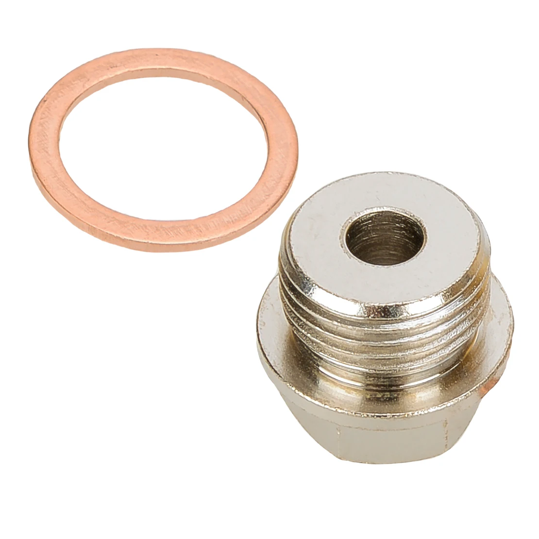 Sensor Adapter Fitting M18x1.5mm to 1/8NPT Oil Water Pressure Temp Silver Fit for Universal New