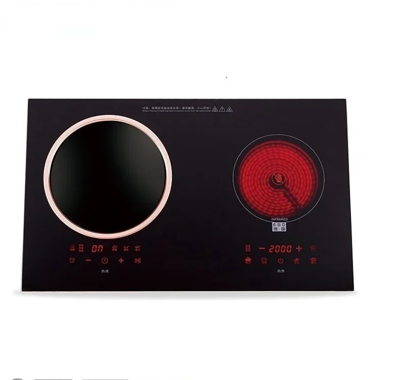 Top Quality Built In Ceramic Induction Hob for  2000W Oem Double Burner 2 Heads Household Induction Cooker