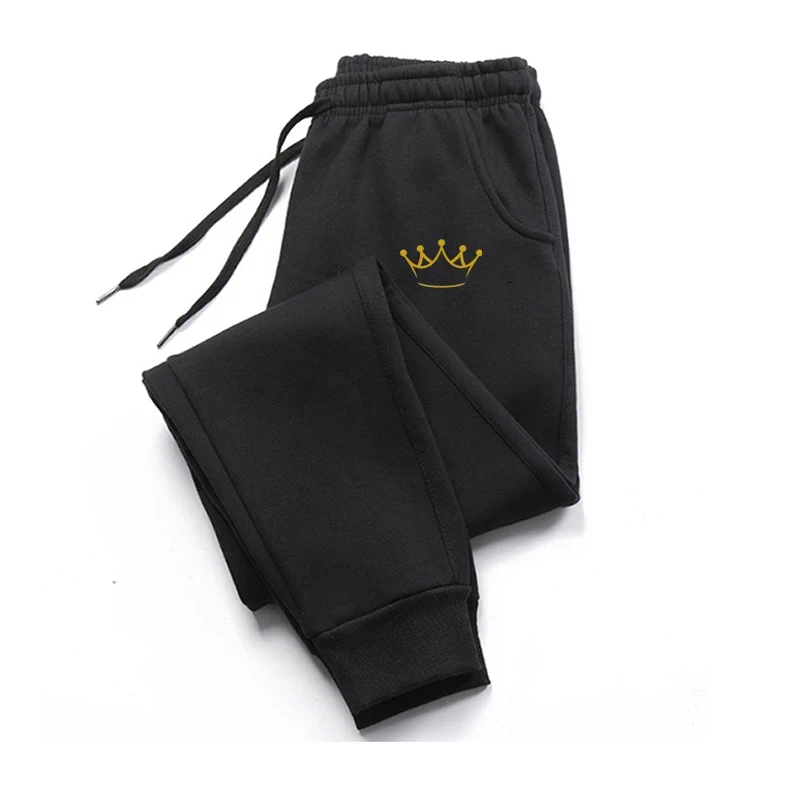 

Hot Sale Fleece Men's Trousers Fashion Drawstring Casual Male Pants Sweatpants Jogging Sports Pants