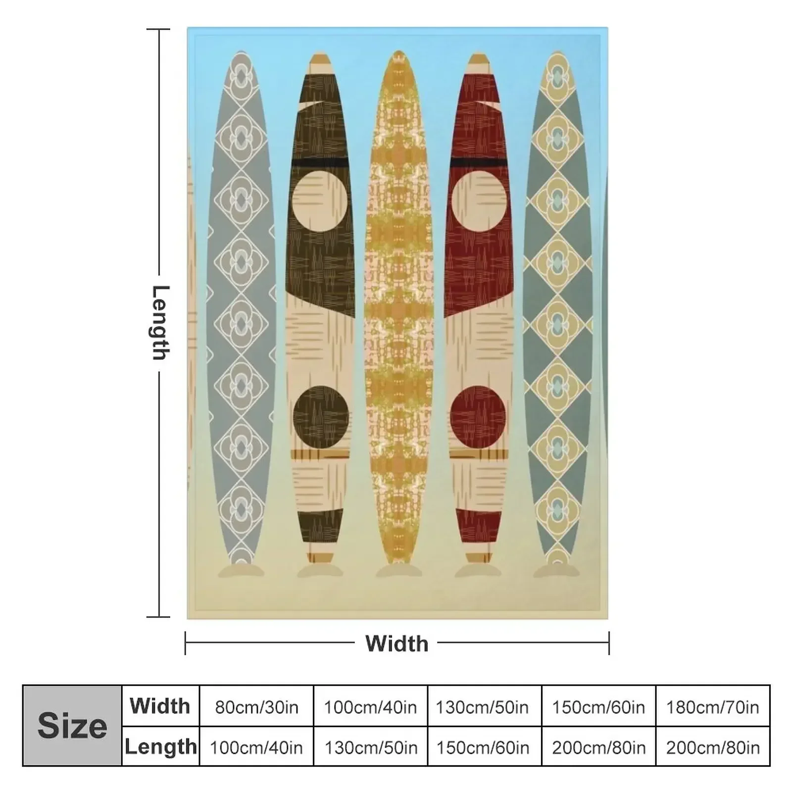 Balancing Surfboards Throw Blanket Luxury Designer Sofa Soft Big Travel wednesday Summer Blankets