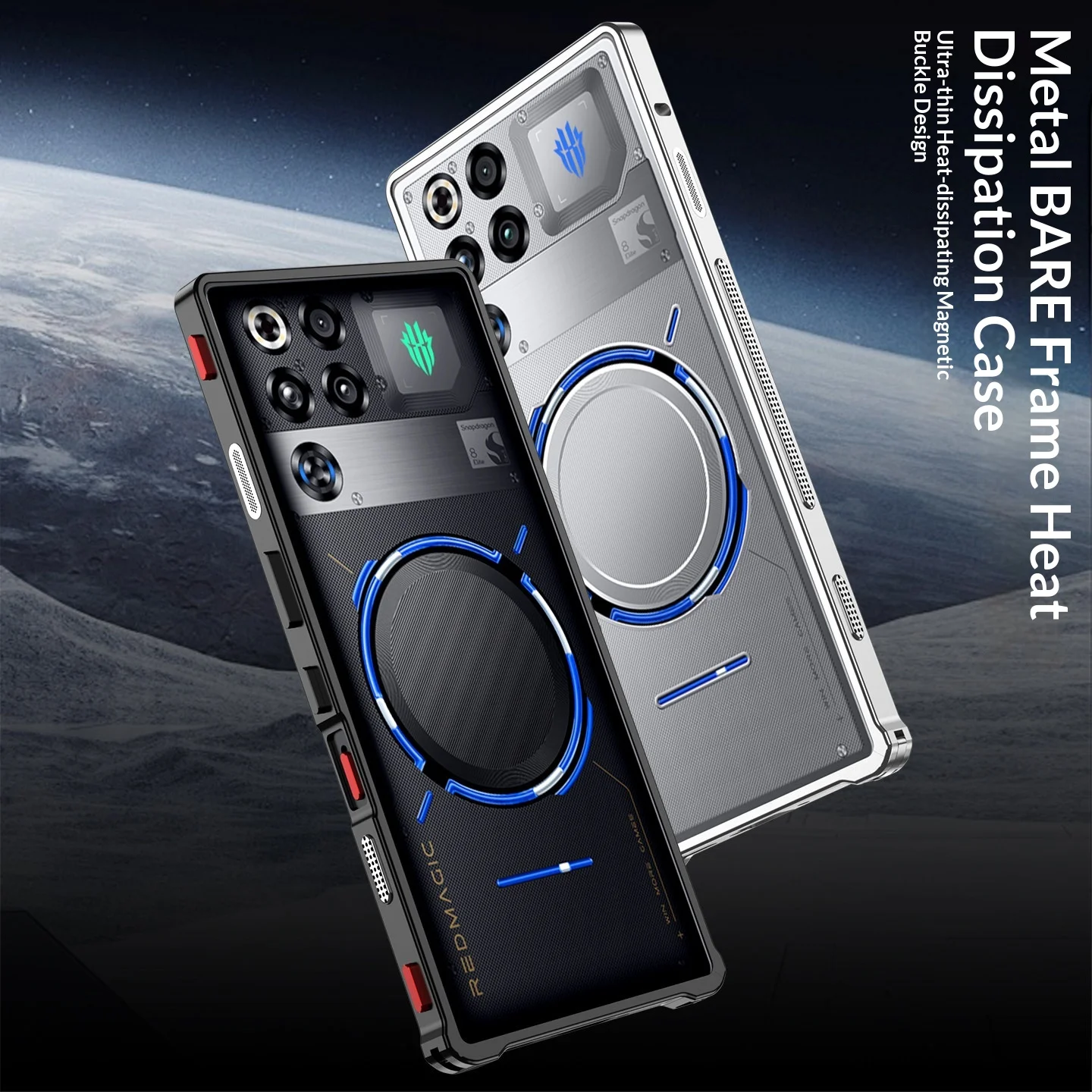 Etui na ZTE RedMagic 11 11S Pro Plus Pro + nowa metalowa ramka odprowadzająca ciepło, poczucie gołego telefonu, osłona, odporny na wstrząsy bumper, funda — zdjęcie produktu 5