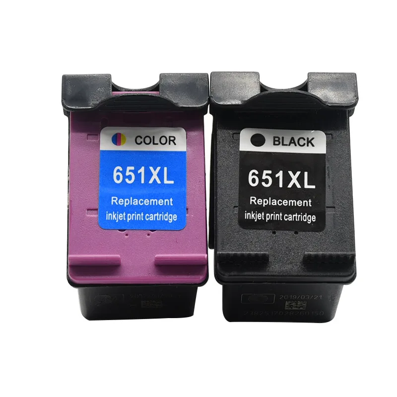 Remanufactured Ink Cartridge for HP 651 651XL for HP651 Deskjet Ink Advantage 5575 5645 OfficeJet 202 202c 250 252 Printer