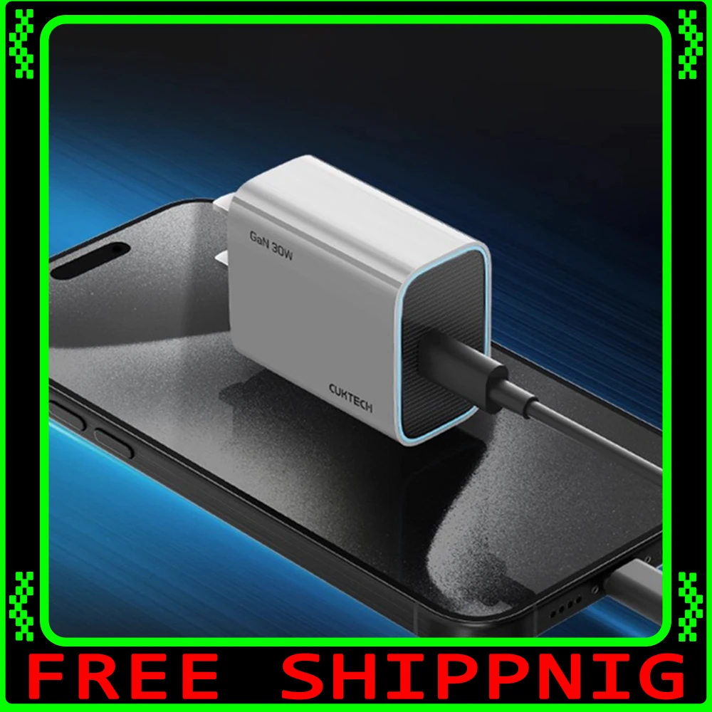 

CUKTECH PD 30 Вт зарядное устройство для телефона GaN портативное зарядное устройство для быстрой зарядки для iPhone IPhone 17ProMax 16 вилка быстрой зарядки