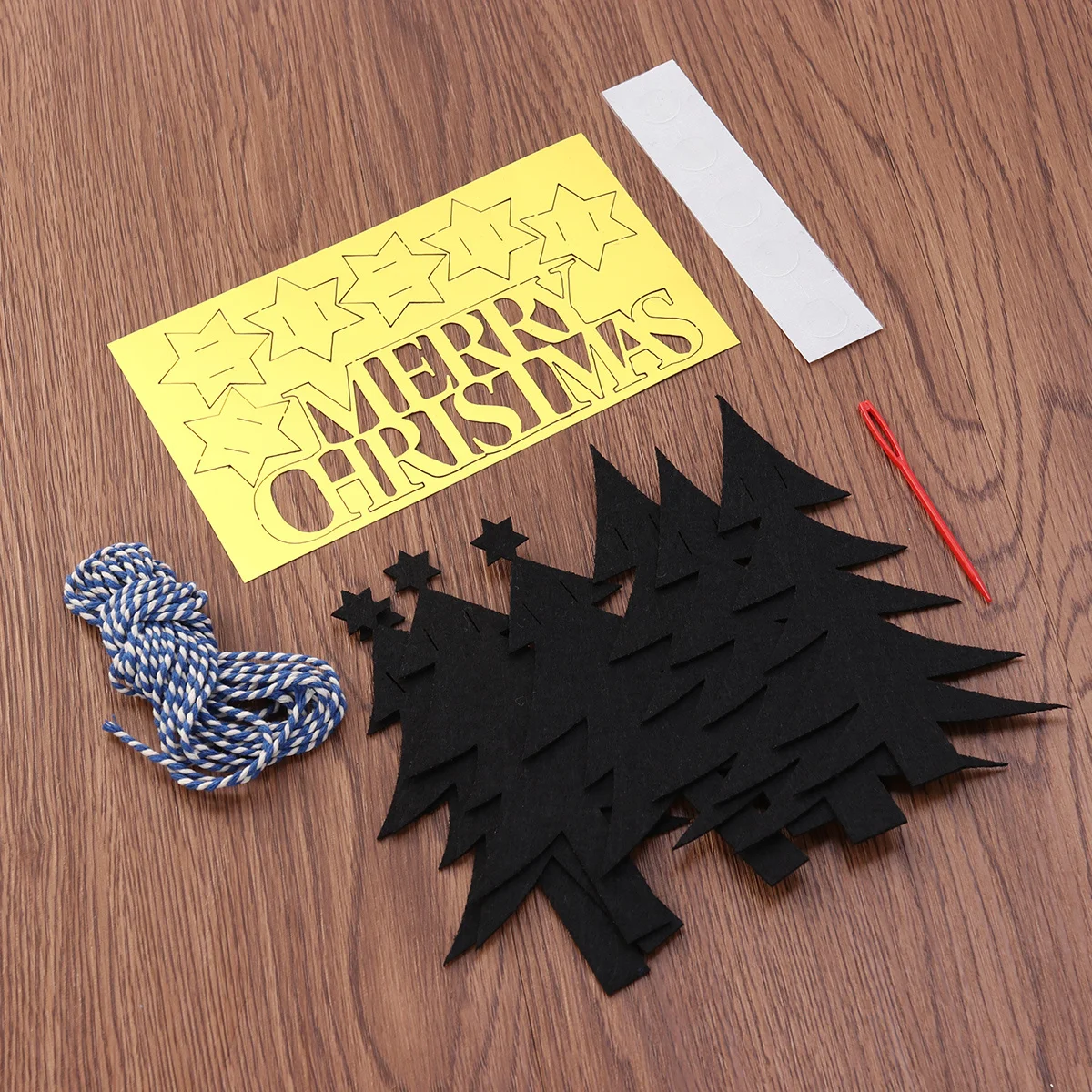 

3 Meters Christmas Garlands Merry Christmas Letter Pine Tree Glitter Stars Bunting Banner Holiday Party Decorations