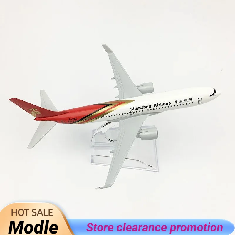 

16CM Model Shenzhen Airlines Boeing737 Diecast Aviation Plane Collectible Miniature Toys for Boys Dropshipping