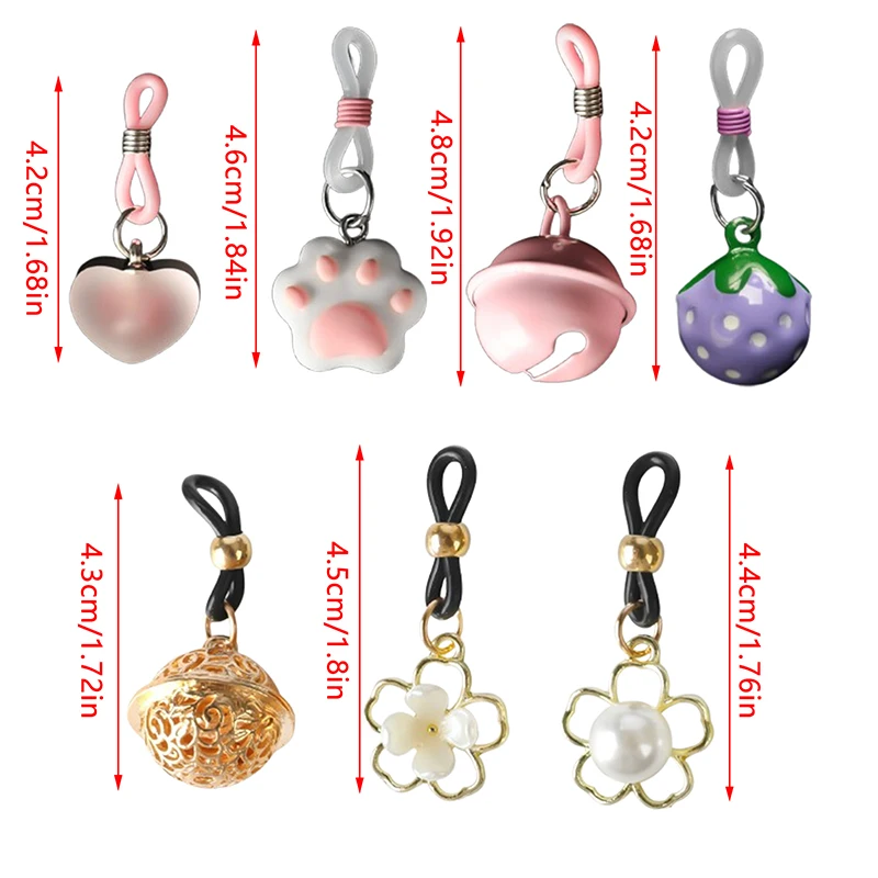 1 زوج سيليكون الحلمة المشابك الصدر البظر تحفيز جرس صغير مقاطع الثدي الجنس لعب النساء #5