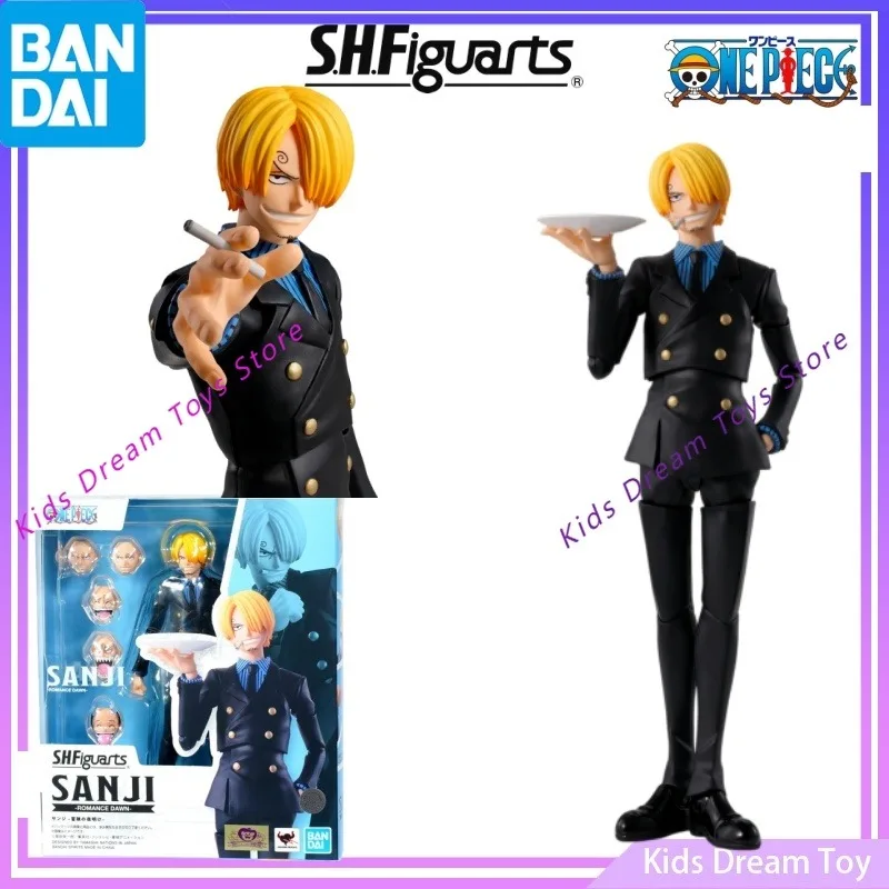 

Bandai Stock Original S.H.Figuarts ONEPIECE Anime Character Sanji -Romance Dawn- Action Figures Toys Collectible Completed Model