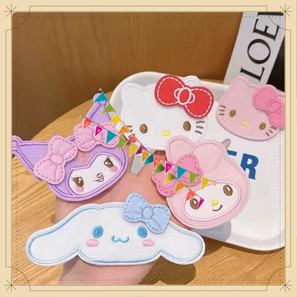 Hot Kawaii Cartoon Hair Stickers Cute 3D Bangs Sticker for Women Trendy Magic Paste Hair Accessory for Hair and Back of Head