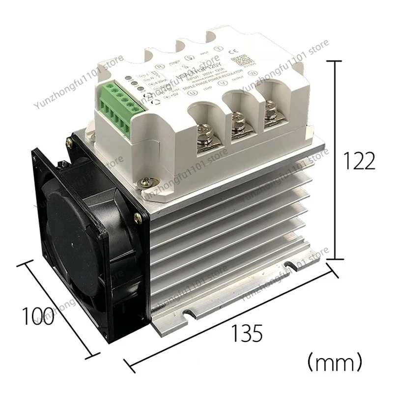 Three Phase Fully Isolated AC Phase Shift Voltage Regulator Module 90A Power Regulator LSA-TH3P90Y