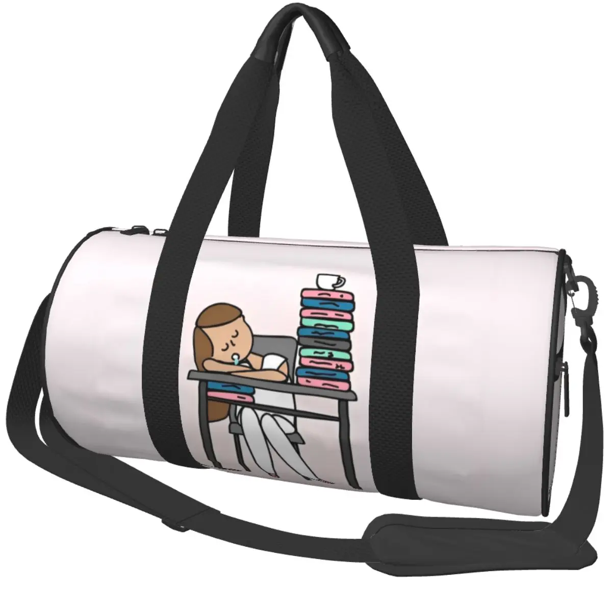 Enfermera En Apuros Nurse Sports Bags Training Gym Bag Large Capacity Novelty Handbags Couple Design Oxford Fitness Bag