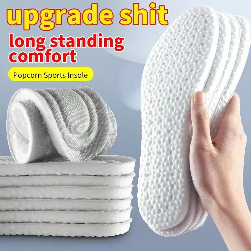 1Pair Sport Insoles for Shoes Memory Foam Sole Cushion Running Shock-Absorbant Breathable Deodorization EVA Orthopedic Soft Pad image 3