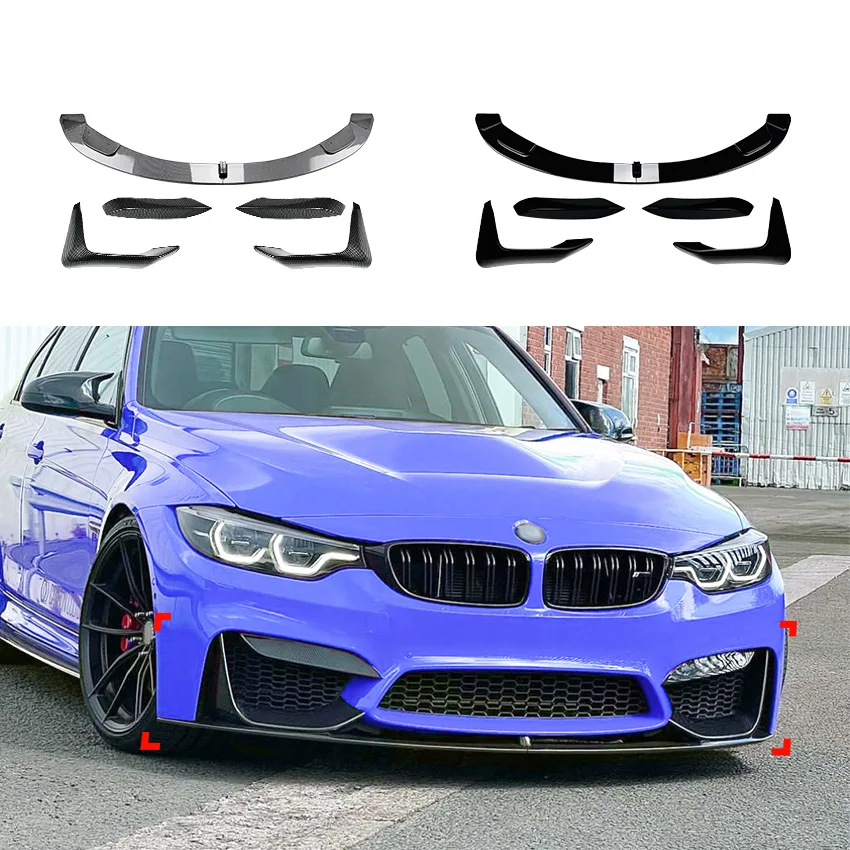 

Сплиттер для переднего бампера BMW 3 серии 4 серии M3 M4 F80 F81 F82 F83, спойлер для губ, диффузор, защита корпуса, внешние аксессуары