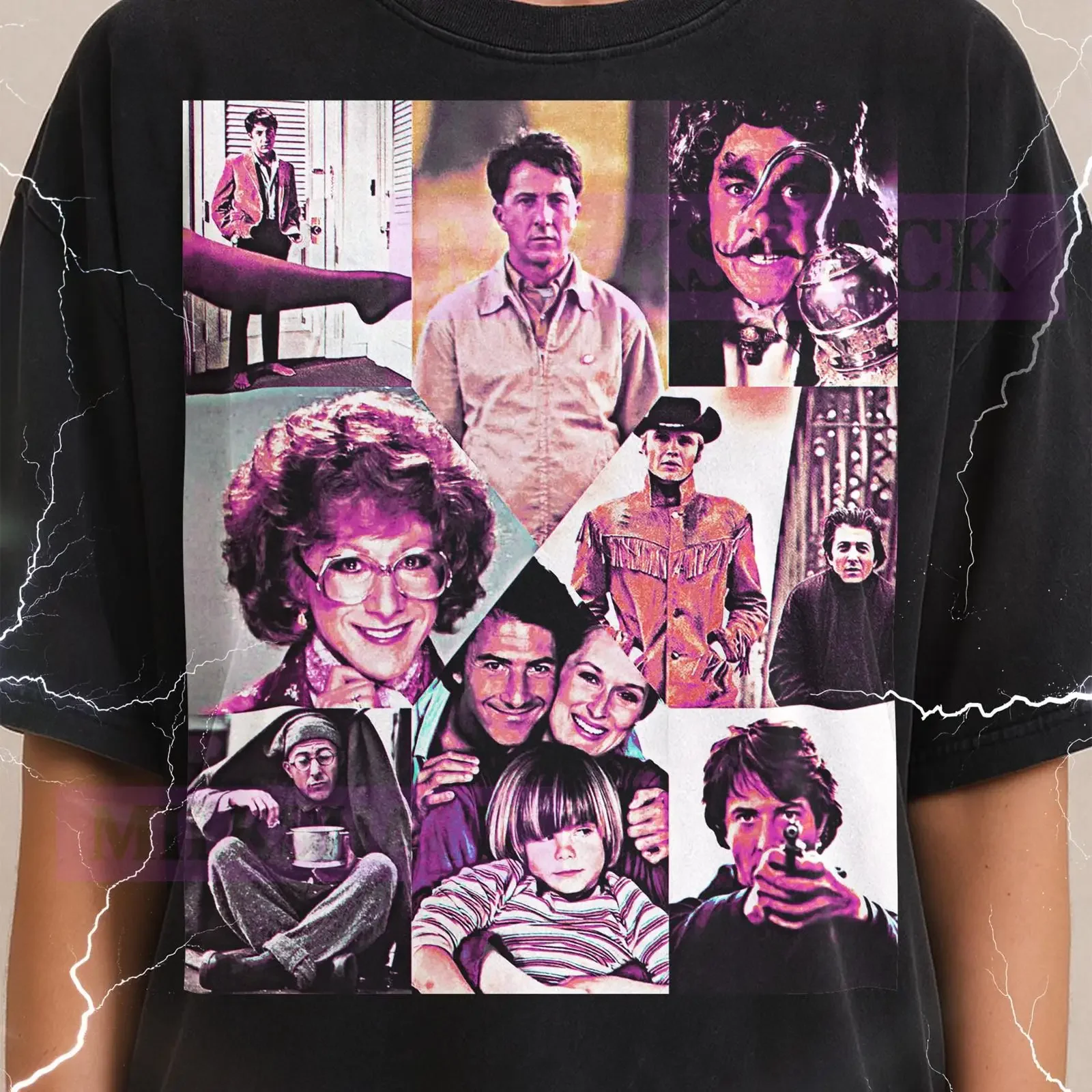 Dustin Hoffman T Shirt Vintage Actor Star Legend Performer 90s Retro Throwback Sweater vintage Washed graphic Breathable